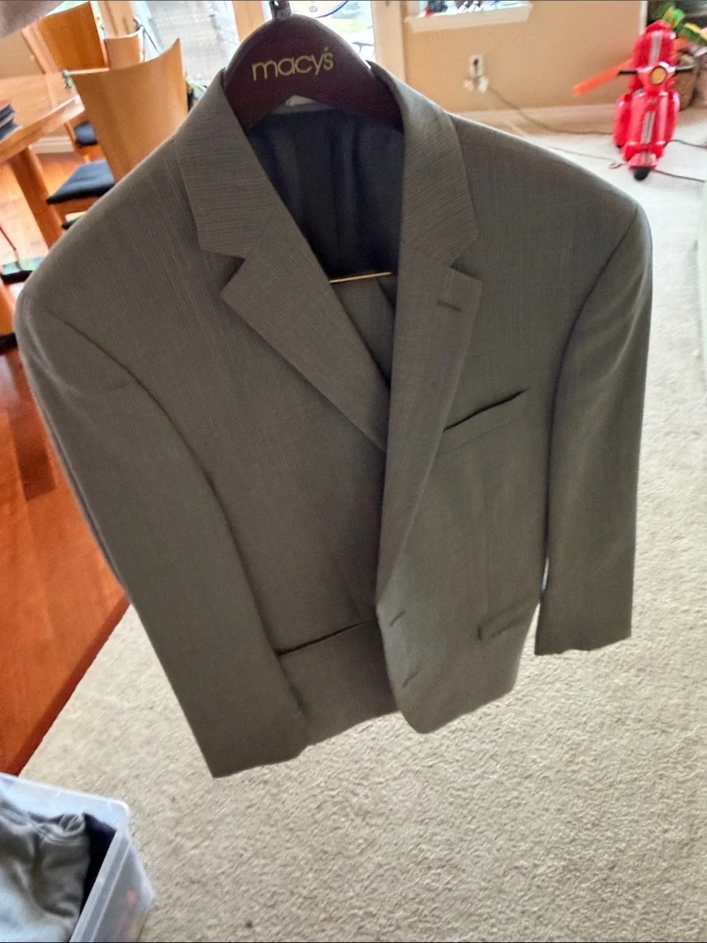 Michael Kors Light Gray Men's Two-Button Suit Jacket